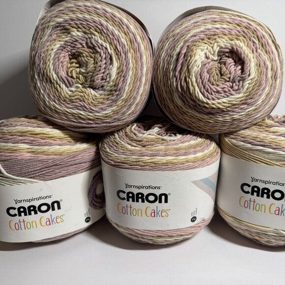 Caron 294949009 Cotton Cakes - 60% Katoen 40% Acryl Garen, 100g Strandglas